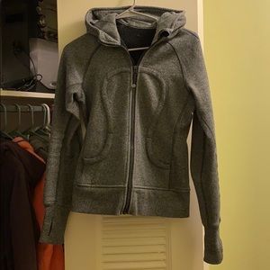 Lululemon size 4 small dark grey scuba hoodie